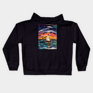 Sunset Sail Kids Hoodie